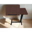 Table de chevet, bureau de chevet pliant Support mobile pour ordinateur portable Table de lit inclinable avec roulettes Table de plateau réglable en hauteur pour canapé d'ordinateur portable Table de chevet (WALNUT)-2044433397