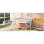 Lit mezzanine blanc avec espace et glissade amovible-890366821-890366822
