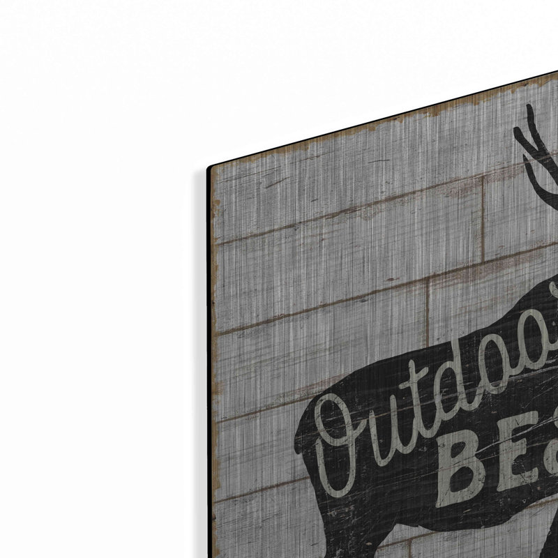 Loon Peak® «Lake Lodge I» par Sue Schlabach, art mural en métal, H 24 po x l 24 po