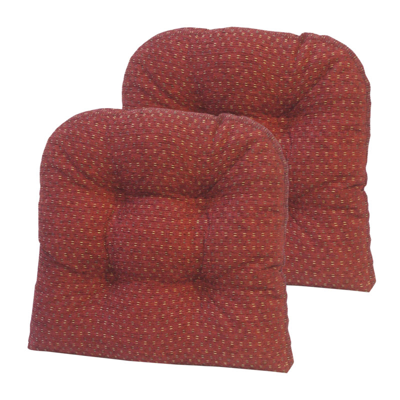 Coussins de siège et de cuisine antidérapants de 15 po x 15 po x 3 po, Rouge