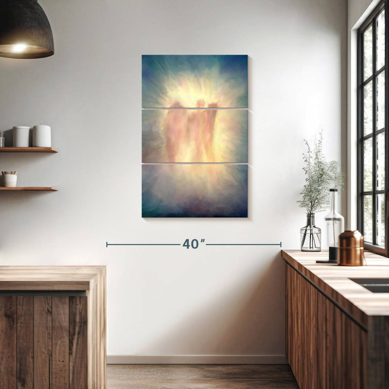 Ange abstrait Leisha, H 38 po x l 24 po