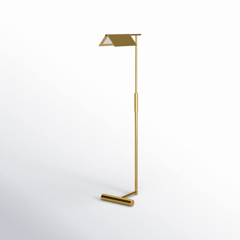 Burnished Brass 46'' Steel Pharmacy Floor Lamp