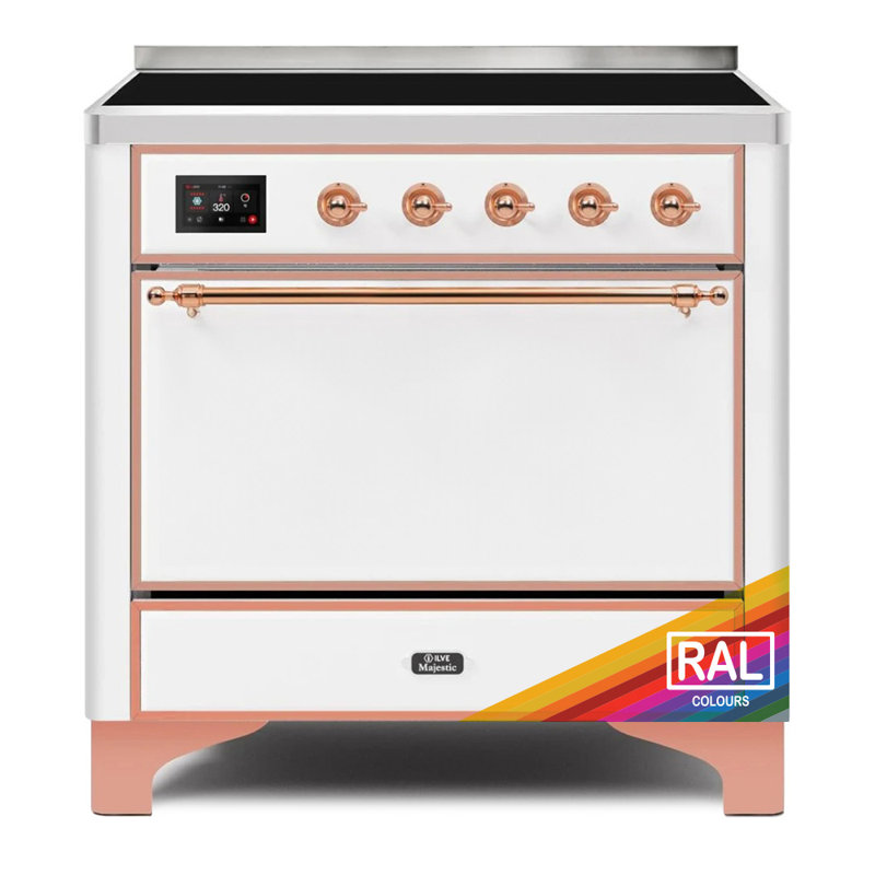 Cuisinière à induction sur pieds 36 po Majestic Ii, RAL / cuivre