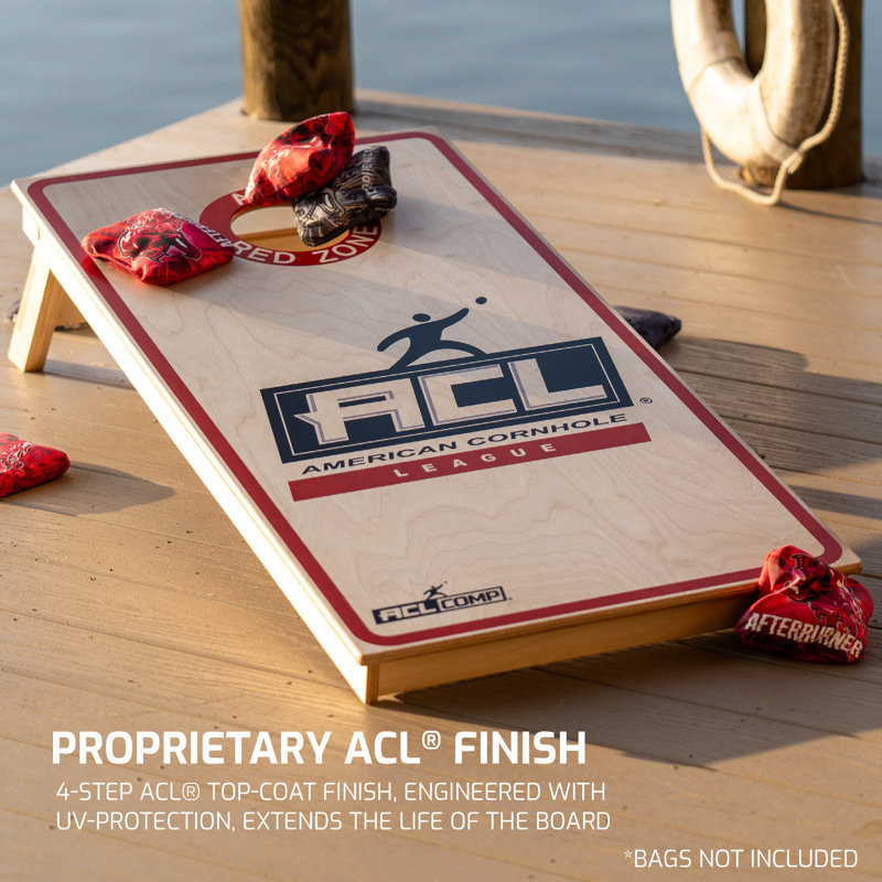 ACL® COMP 2x4 Cornhole Board - Proprietary 4-Step ACL® Top-Coat Finish - Premium 15mm Grade A Baltic Birch Surface - Furniture Grade Construction - All Parts CNC Precision Cut