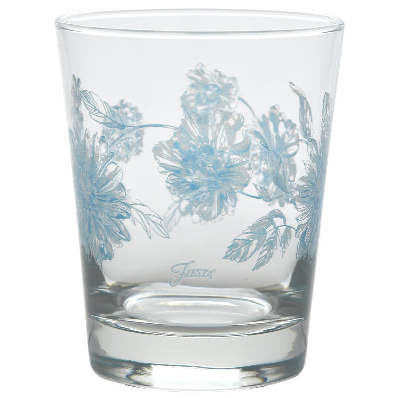 Verre à whisky floral double à 15 onces Fiesta Botanical Floral