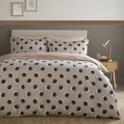 Polka Spot Cotton Blend Dots Duvet Cover Set
