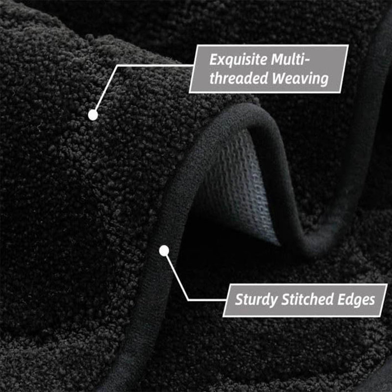 Polyester Kitchen Mat, Black