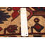 Tapis rouge tadjik ivoire 2 pi 8 po x 11 pi 2 po