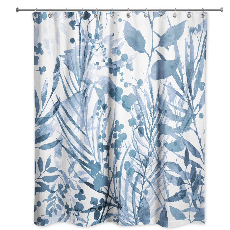 Rideau de douche simple floral Enders