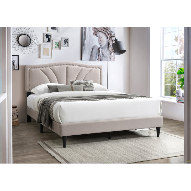 Cadre de lit tête de lit 1pc, Marron clair, Lit double