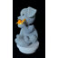 Statue chiot et papillon