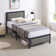 Tontouta 3 Piece Bedroom Set Upholstered Bed Platform with 2 Charging Station Nightstands Bedside