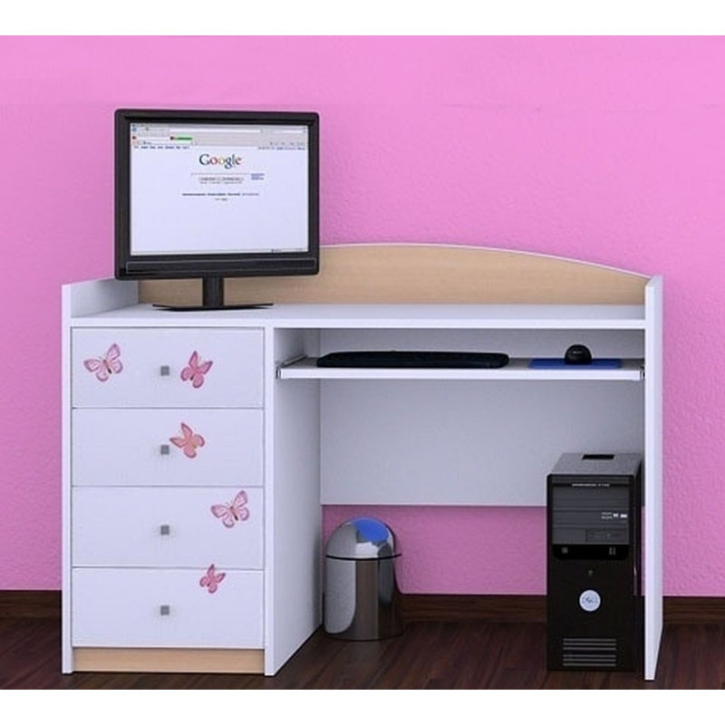Luis 125cm Computer Desk, Beige