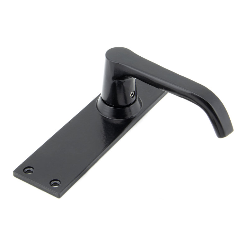 Black Deluxe Lever Latch Set