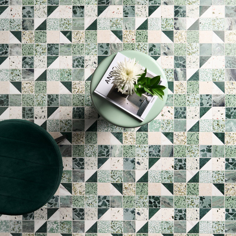 Elizabeth Sutton Artem Mosaic Tile, Turaco Green