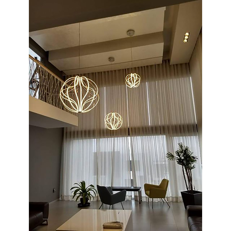 Lustre géométrique unique à 10 lumières DEL avec détails en cristal Tennison