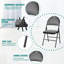 Chaise d'appoint pliante en tissu noire