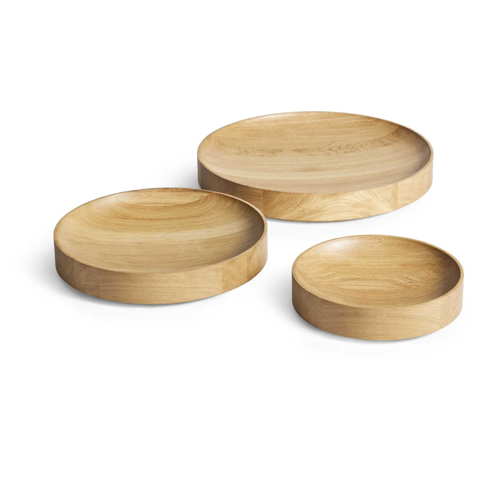 Cusp Solid Wood Decorative Bowl 1, 3" H x 20" W x 20" D, White Oak