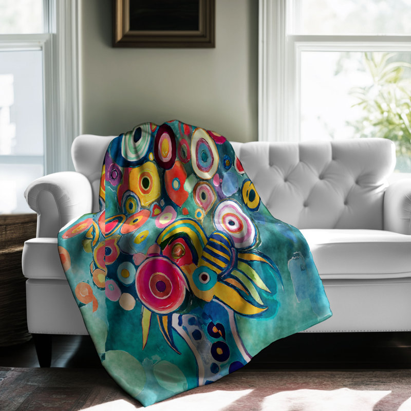 Jeté Rainbow Floral Revival, L 60 po x L 80 po