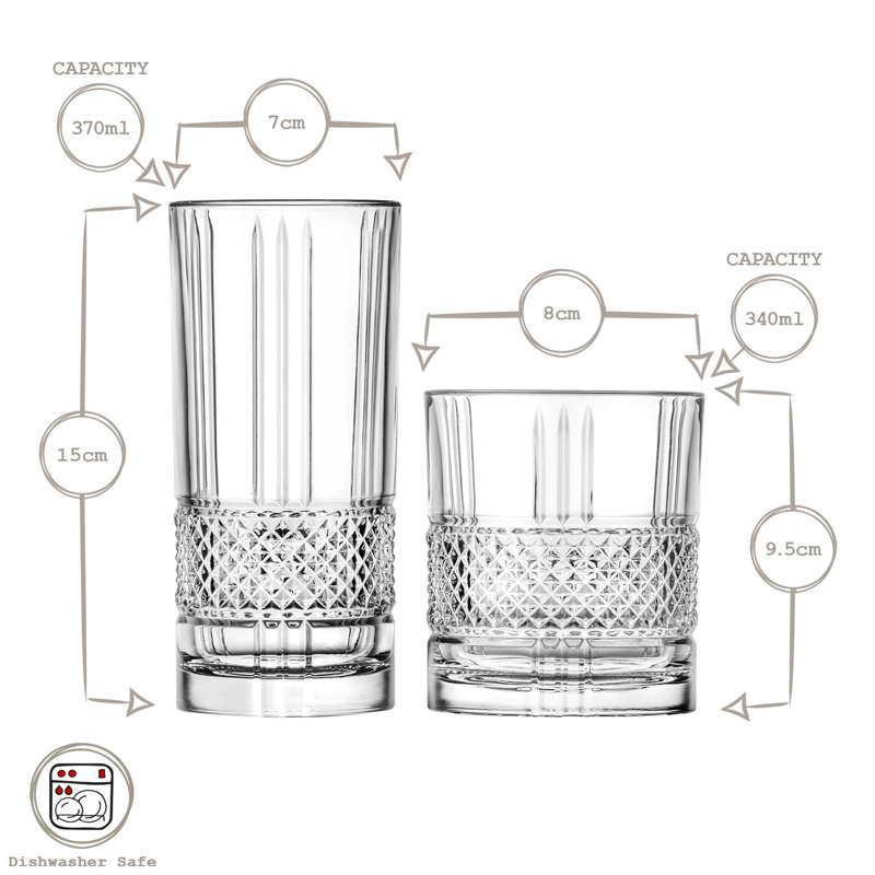 370ml Highball Glass Set
