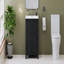 Petit ensemble de meuble-lavabo de style rétro avec lavabo en céramique 24 po x 18 po x 34 po, 2 portes à fermeture en douceur