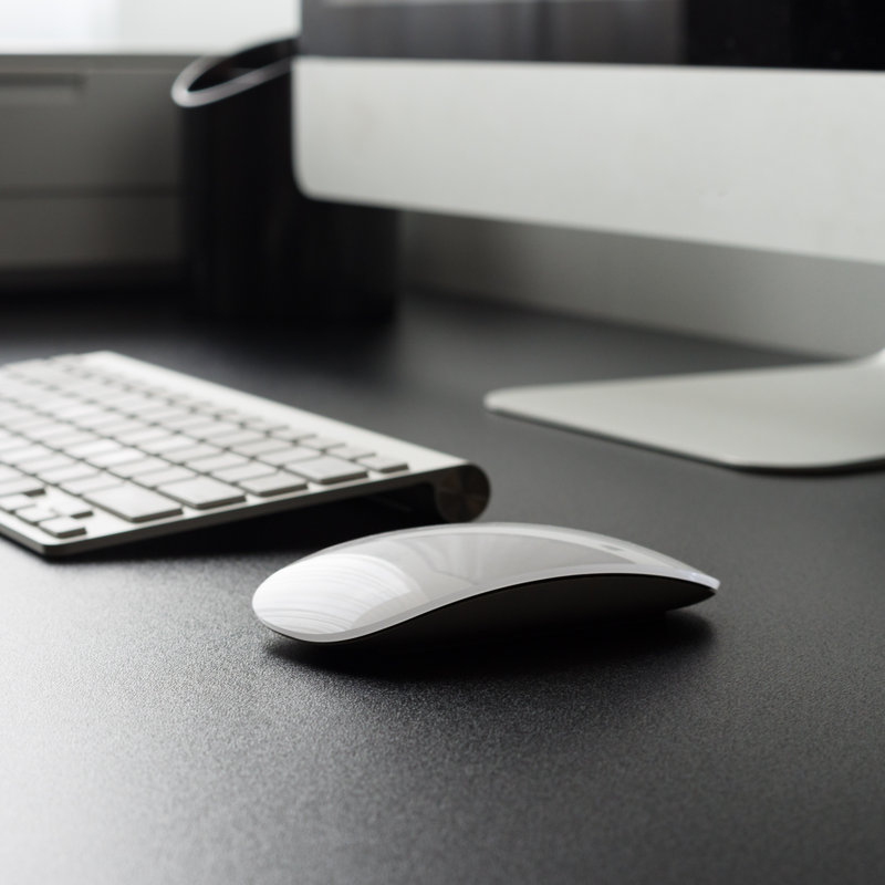 Black MDF and Metal 39" Gaming and Office Desk