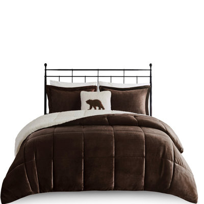 Cozy King Comforter - Material 20"W X 36"L Shams, 18"W 18"L Pillow Soft And Relaxing Brown To Fill 102"W 86"L Comforter, 2 1 Modern +