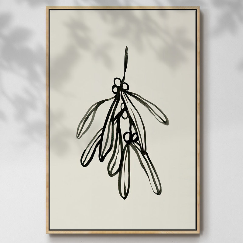 «Mistletoe S croquis II», reproduction sur toile, H 25 po x l 17 po x P 1,5 po, Naturel