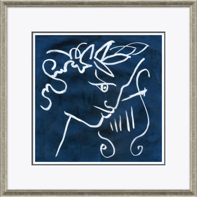 Blue Apollo Framed Graphic Art