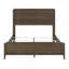 Mobilier de chambre à coucher à panneau durable classique en noyer foncé classique avec très grand lit 1 pièce