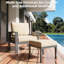 Aluminum Patio Furniture Set With Waterproof Cover