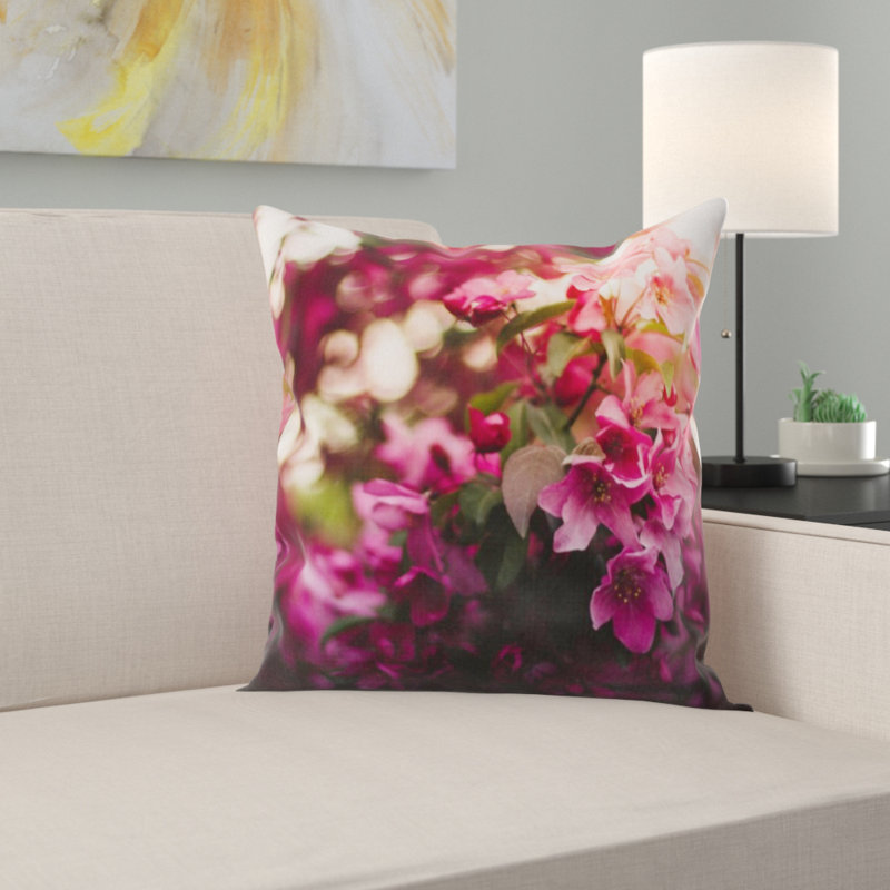 Coussin décoratif fleuri