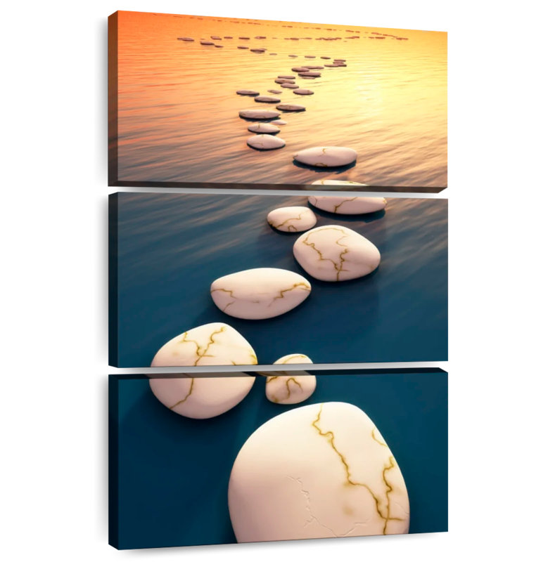 Kerrick White Stepping Stones, 45" H x 28" W