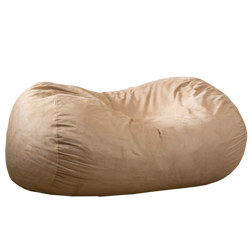 Marlin 6.5 Foot Suede Cylindrical Bean Bag, Tuscany 
