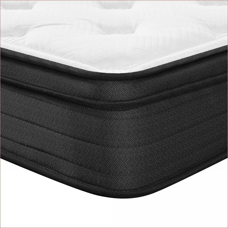 Mattresses, King Size 10 Inch Hybrid Mattress, Medium Firm, Gel Memory Foam + Pocketed Innerspring | White | Foam+Spring, 10"