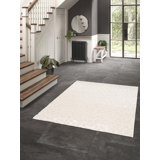 Adiansingh Leopard Print Machine Woven Cream/White Rug