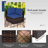 7 Pcs Patio Furniture Set With 35" Propane Gas Fire Pit Table & Waterproof Cover Brown-995671928