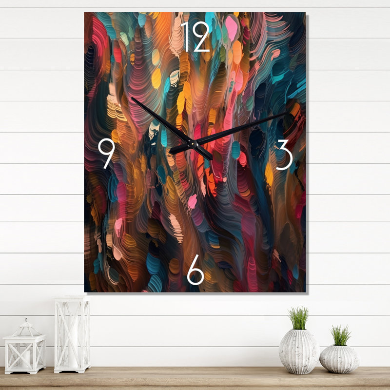 Ingun - Horloges murales abstraites, H 40 po x l 30 po x P 1 po