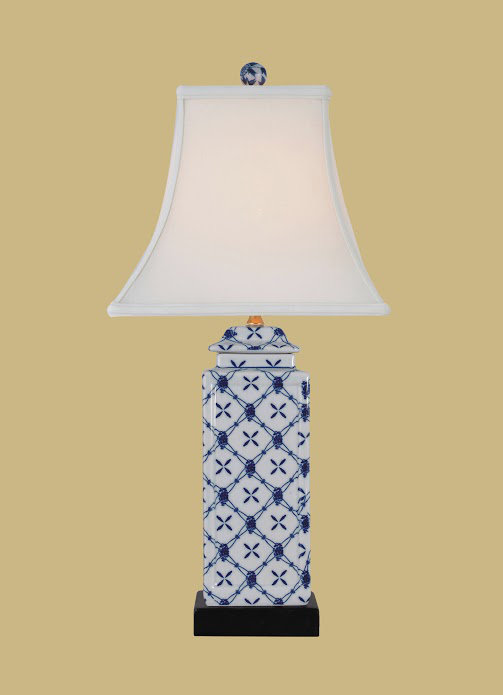 Lampe de table 22,5 "avec prise Sierra, Bleu