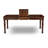 9 Piece Dining Table Set Includes a Rectangle Dining Room Table with Butterfly Leaf and 8 Linen Fabric Chairs, Mahogany