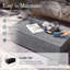 Table basse d'extérieur en béton 40 po-1586733170