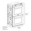 ZLINE Autograph 30 in. True Convection Double Wall Oven in Stainless Steel & Bronze Helix Handles
