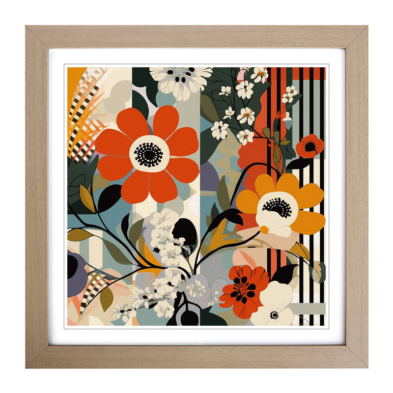 Single Picture Frame Print on Wood, Oak