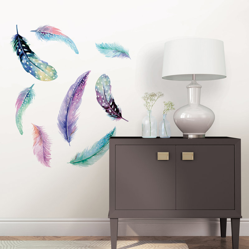 Adhésif décoratif plumes célestes Drisko