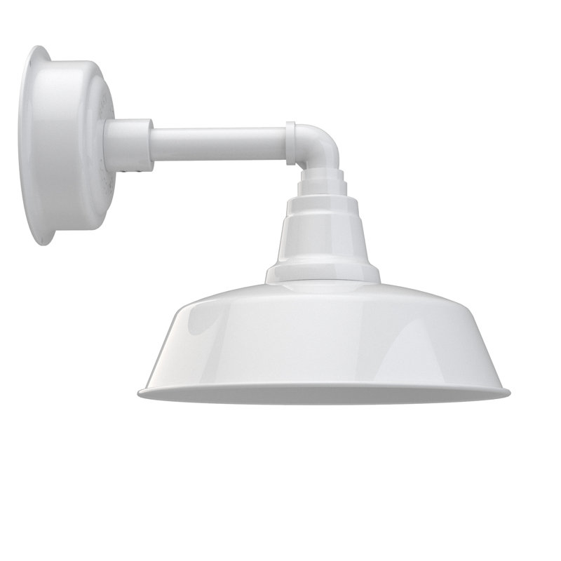 Tamia LED Barn Light, 10.18" H x 12" W x 23.75" D, White