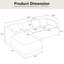 104.7" Full Compression L-Shaped Sectional Sofa with Curved Chaise,Comfy Modular Chenille Couch.No Assembly-767936472
