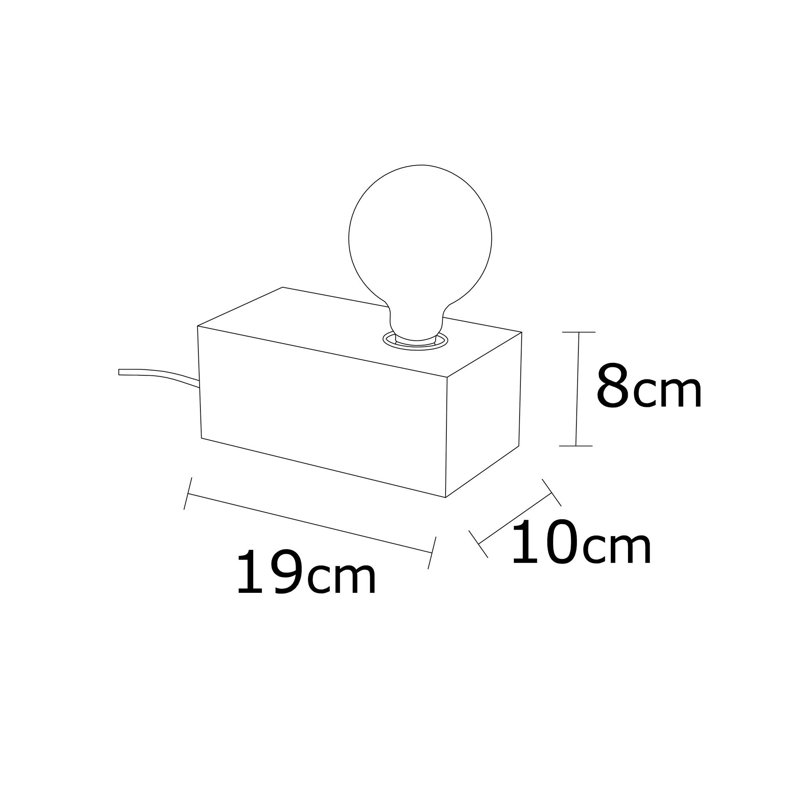 Lampe de table 3,15 po Seren, Brun
