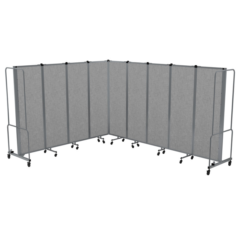 Paravent mobile de qualité supérieure Otis Sound Dampening, structure grise, 9, Gris