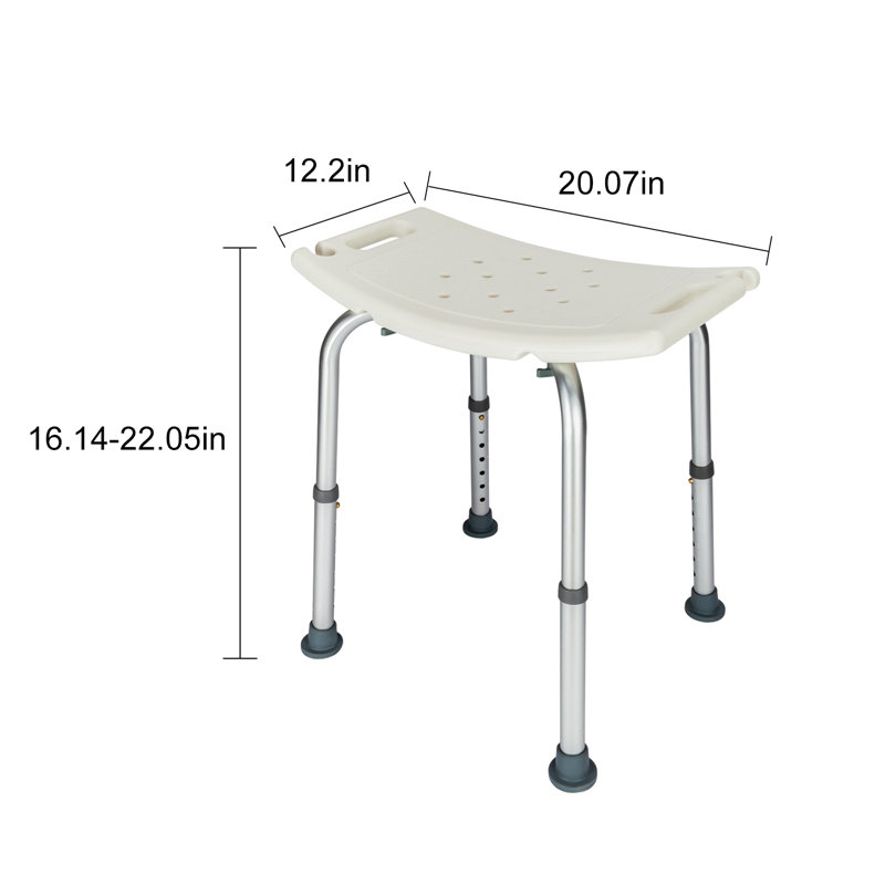Chaise de douche réglable pour personnes âgées
