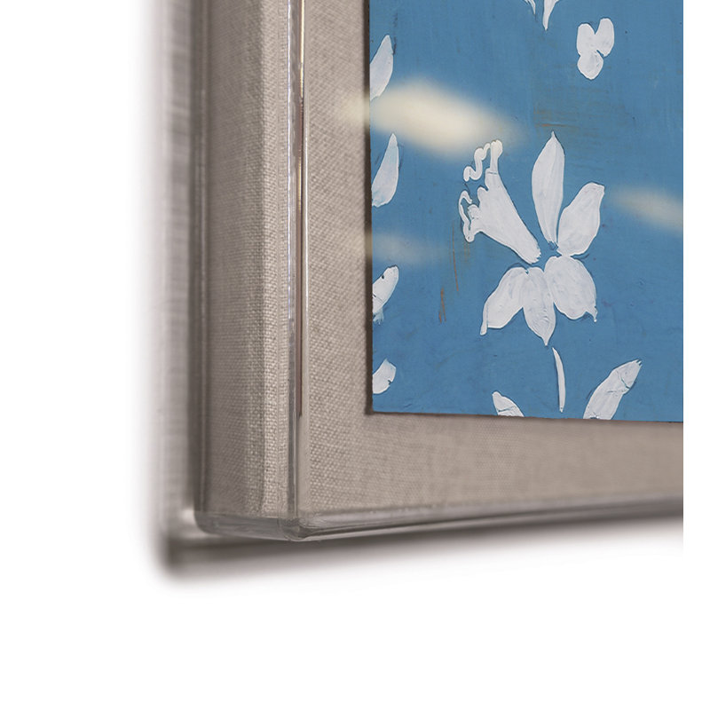 Birds And Flowers Print by Paule Marrot, Acrylic Box, 44" H x 56" W x 1.25" D